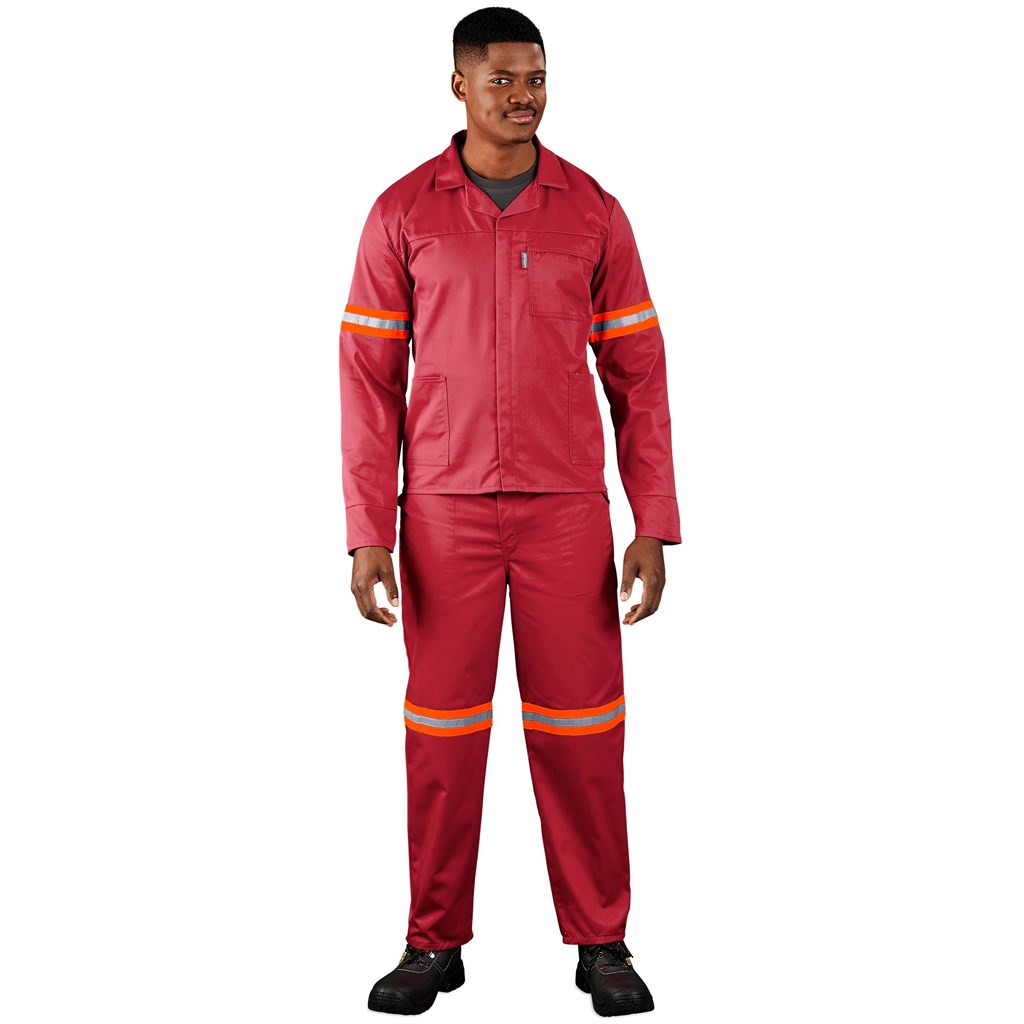 Trade Polycotton Conti Suit - Reflective Arms & Legs - Orange Tape - Image 2