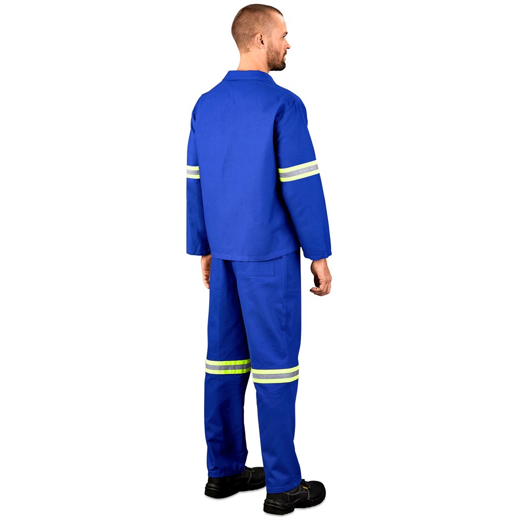 Technician 100% Cotton Conti Suit - Reflective Arms & Legs - Yellow Tape - Image 2