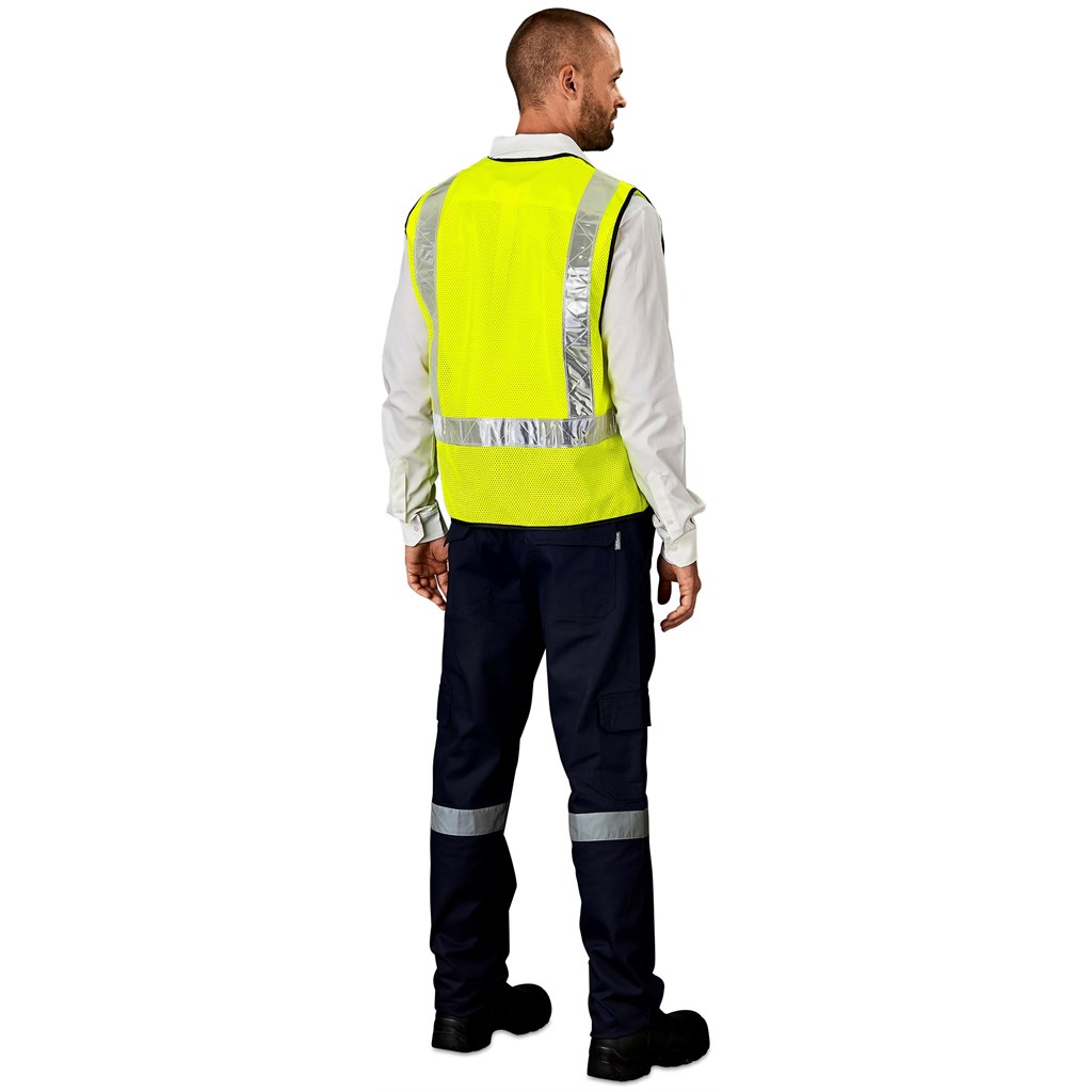 Airport Hi-Viz Reflective Full Zip Vest - Image 2