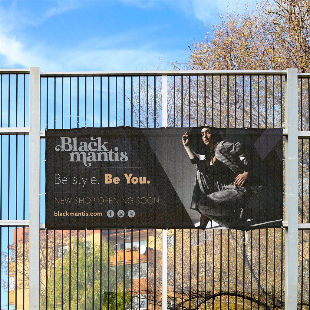 Sublimated Airtex Fabric Fence Banner 3 m x 1.2m - Image 2