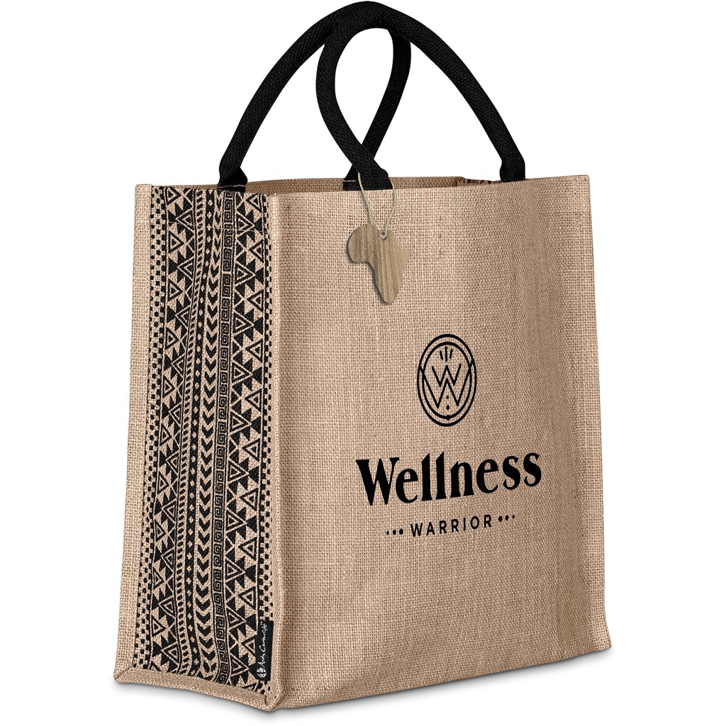 Andy Cartwright Symmetry Jute Tote - Image 2