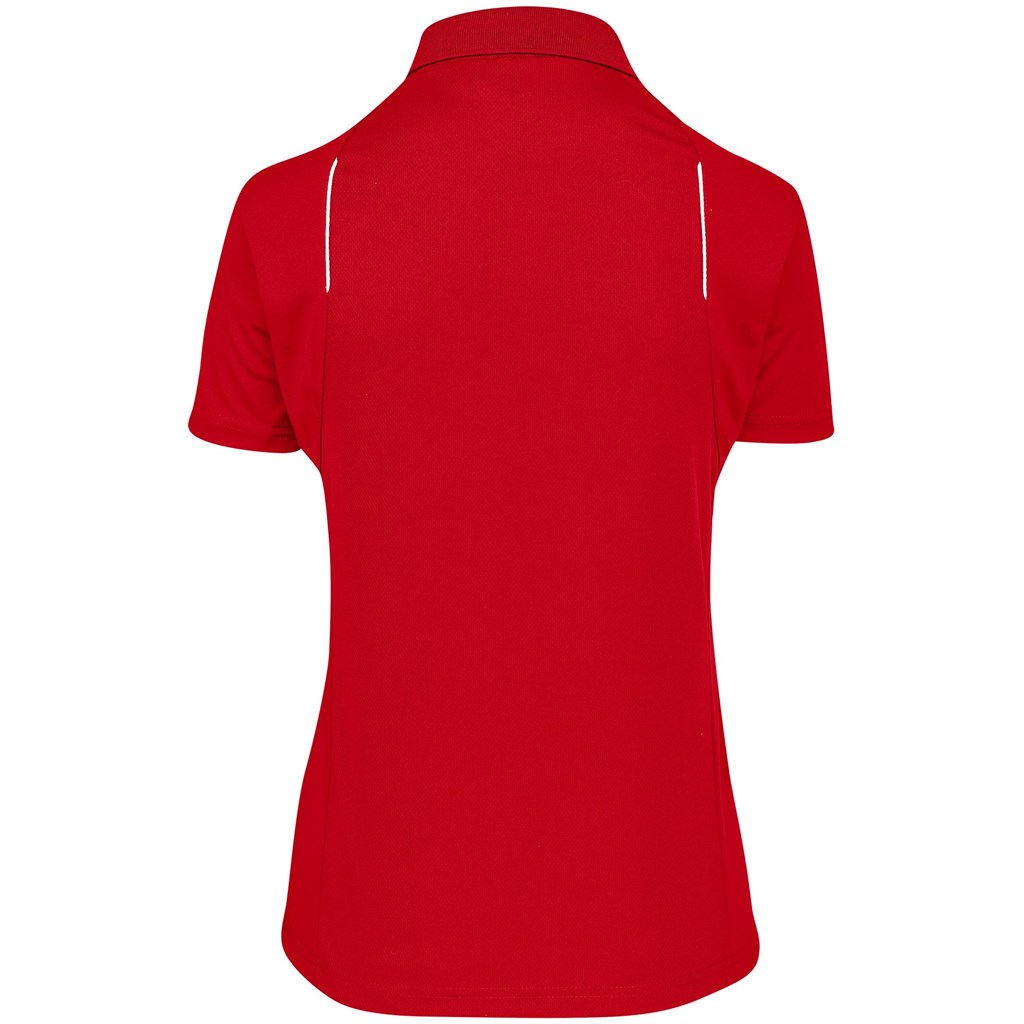 Ladies United Golf Shirt - Red - Image 2
