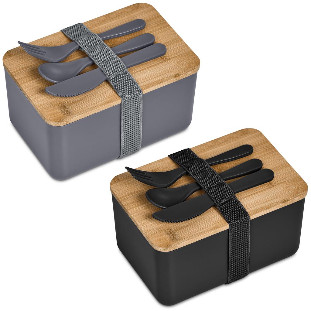 Okiyo Pasuta Recycled Plastic & Bamboo Lunch Box - Image 2