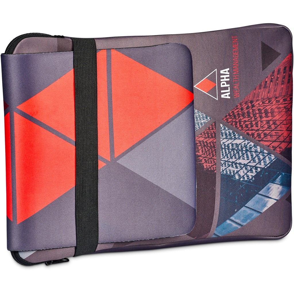 Pre-Printed Sample Hoppla Grotto Neoprene Laptop Sleeve with Mouse Pad – 13-14 inch