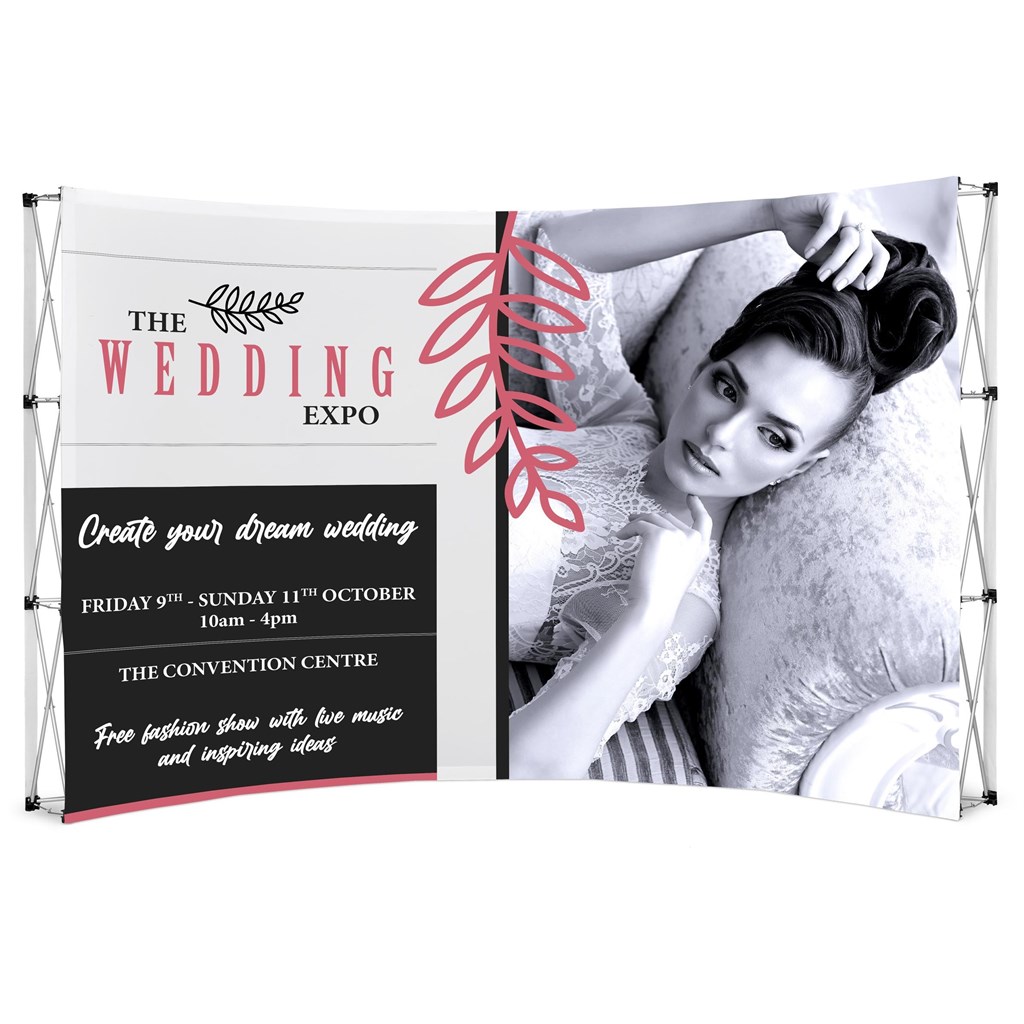 Legend Curved Banner Wall 3.5m x 2.25m - Image 2