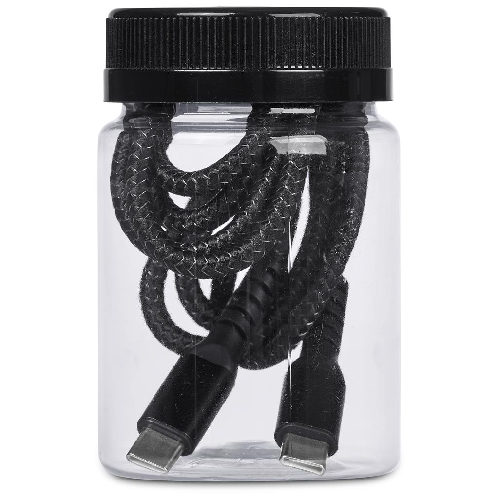 Altitude Nitty Fast Charge Type-C to Type-C Charging Cable in Jar - Image 2