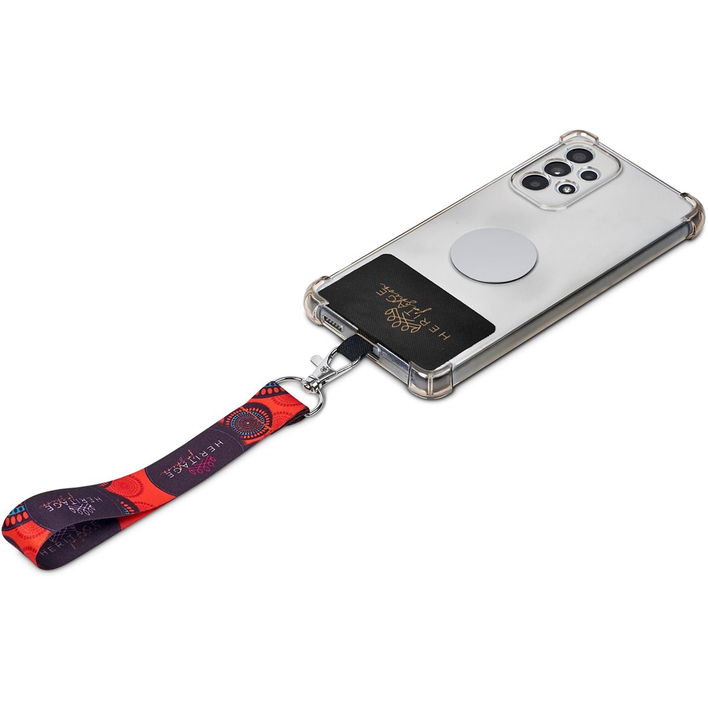 Altitude Rambler Single-Sided Sublimated Satin Wrist Phone Strap - Image 2