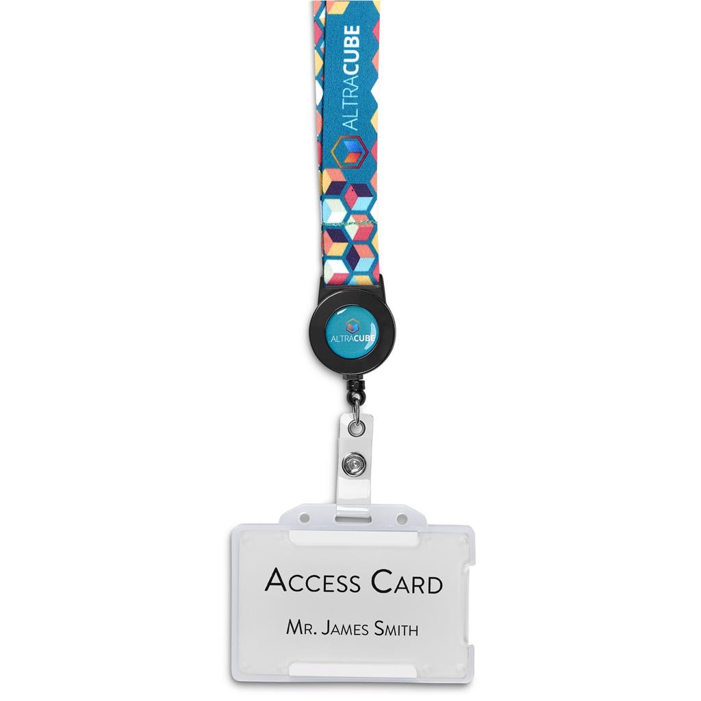 Altitude Badge Reel Single-Sided Sublimated Satin Lanyard - Image 2