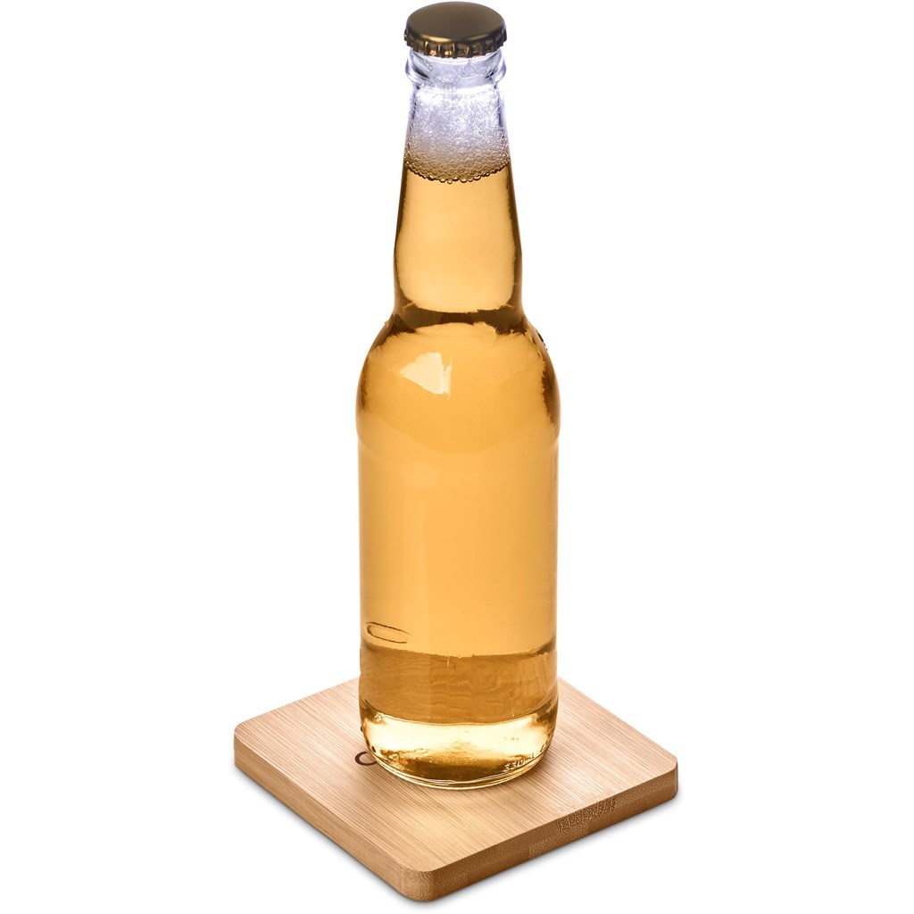 Altitude Drifter Bamboo Bottle Opener Coaster - Image 2