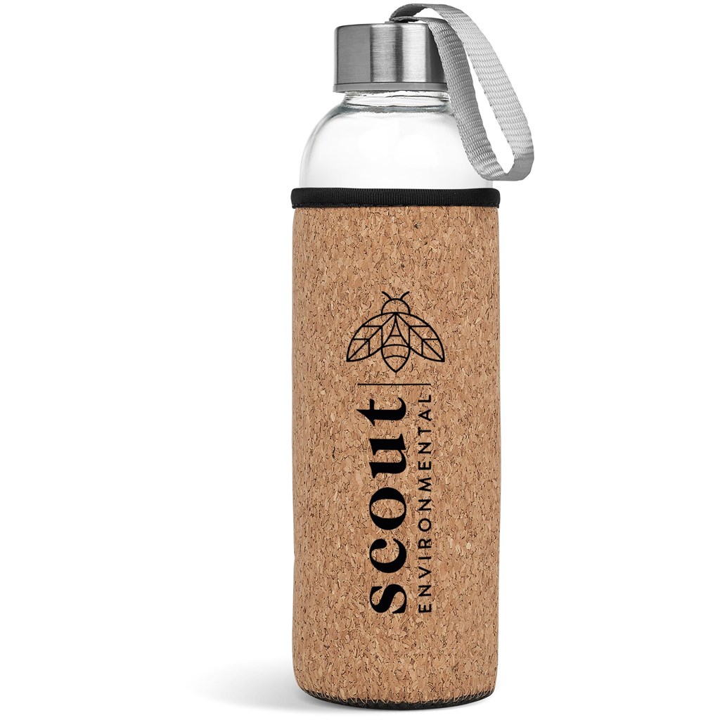 Kooshty Kork Glass Water Bottle - 500ml - Image 2