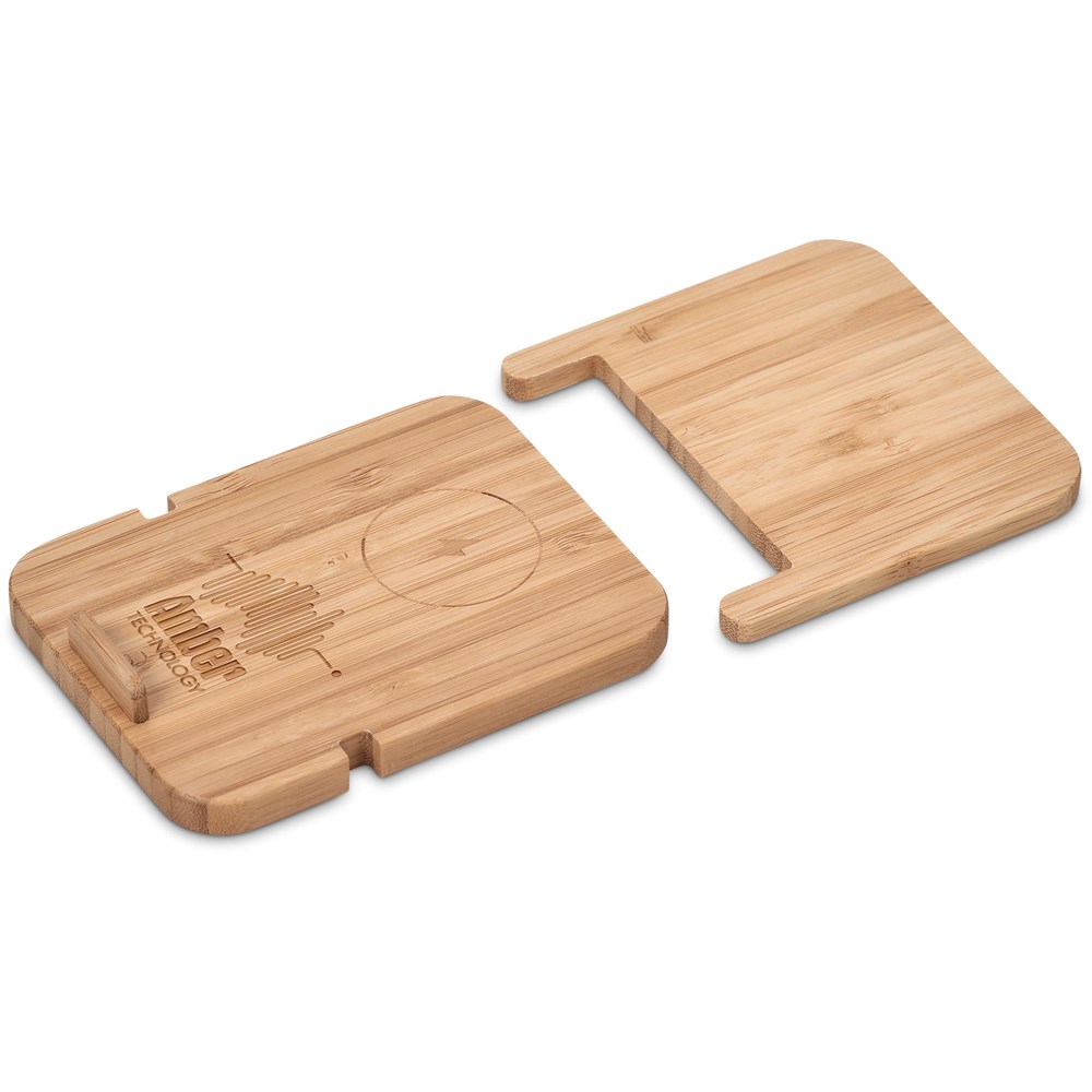 Okiyo Noryoku Bamboo Wireless Charging Phone Stand - Image 2