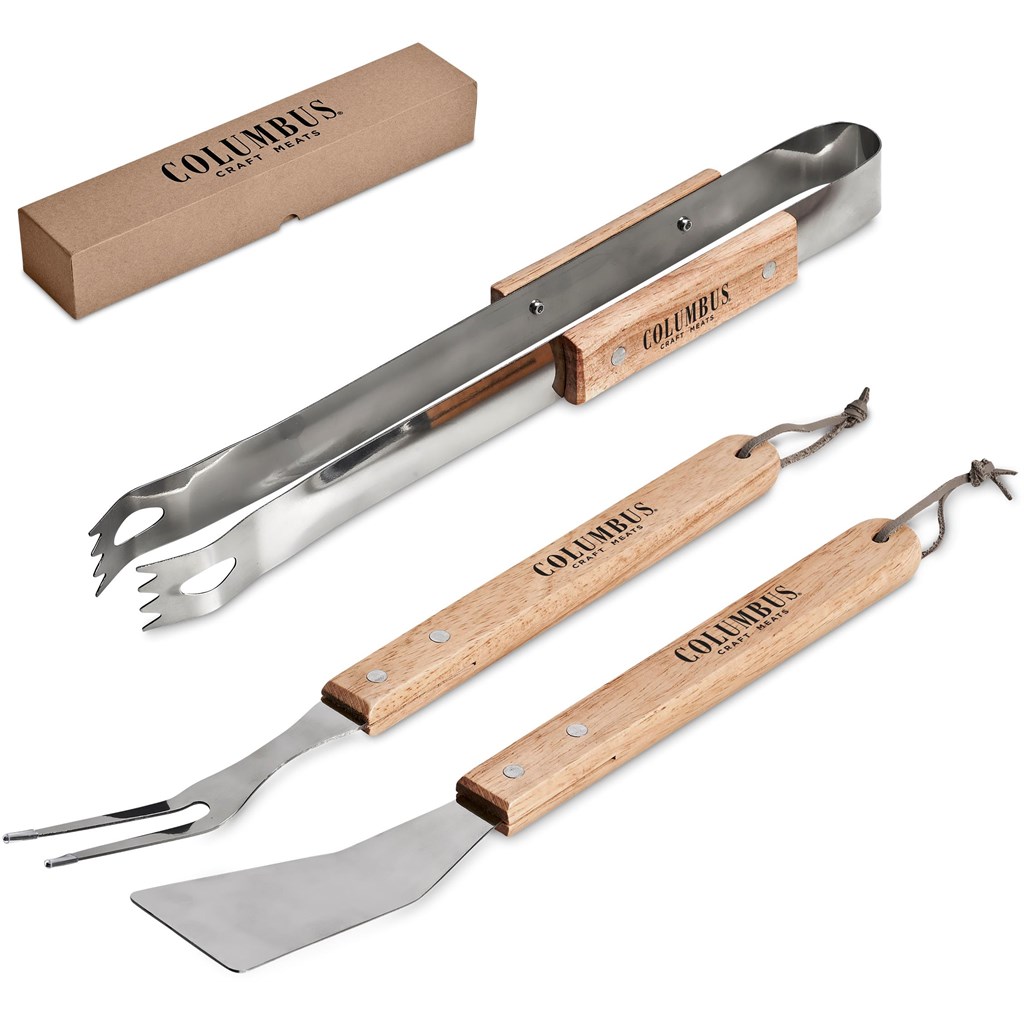 Altitude Palma Bamboo 3-Piece Braai Set - Image 2
