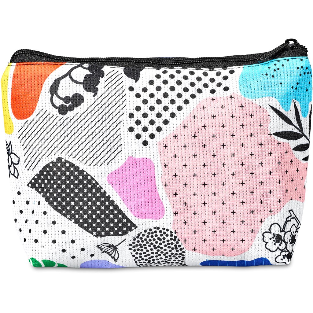 Pre-Printed Sample Hoppla Leanne Recycled PET Stitch-Bond Midi Toiletry Bag - Image 2