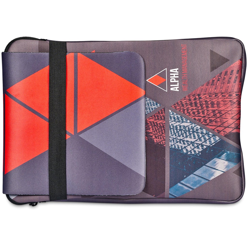 Pre-Printed Sample Hoppla Grotto Neoprene Laptop Sleeve with Mouse Pad – 13-14 inch - Image 2