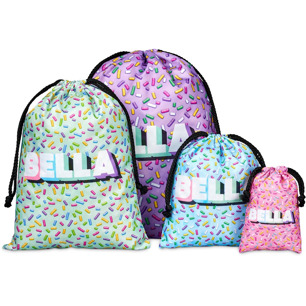 Pre-Printed Sample Hoppla Atlantic Mini Polyester Drawstring Pouch - Image 2