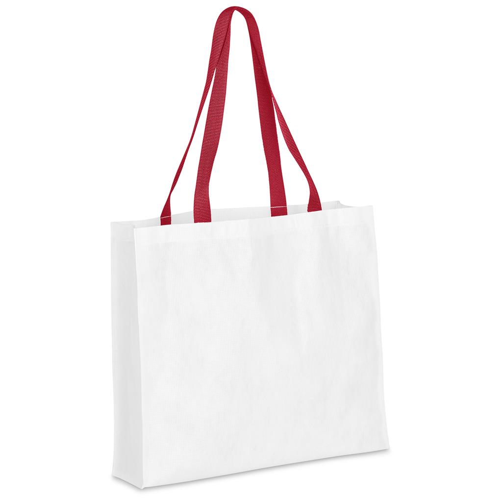 Pre-Printed Sample Hoppla Footloose RPET Stitch-Bond Shopper - Image 2