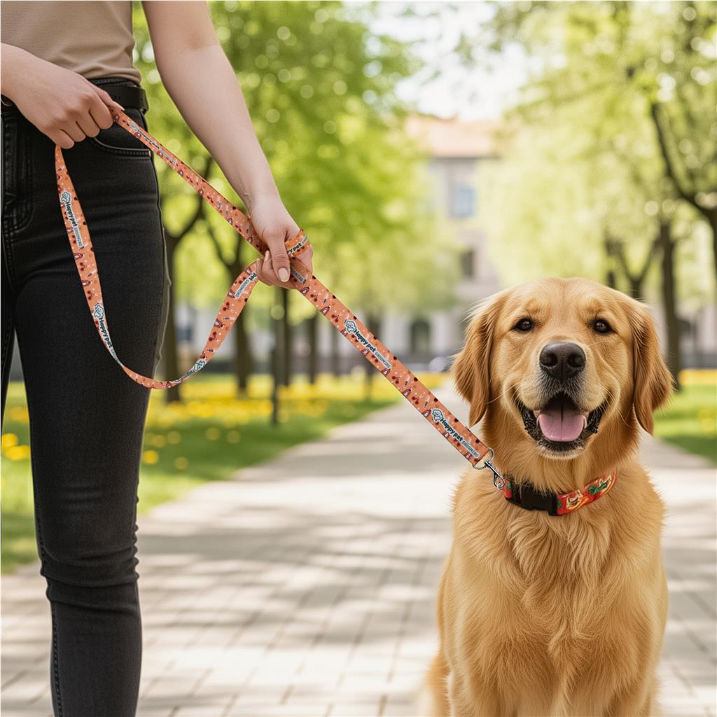 Pre-Printed Sample Hoppla Buddy Polyester Dog Leash - Image 2