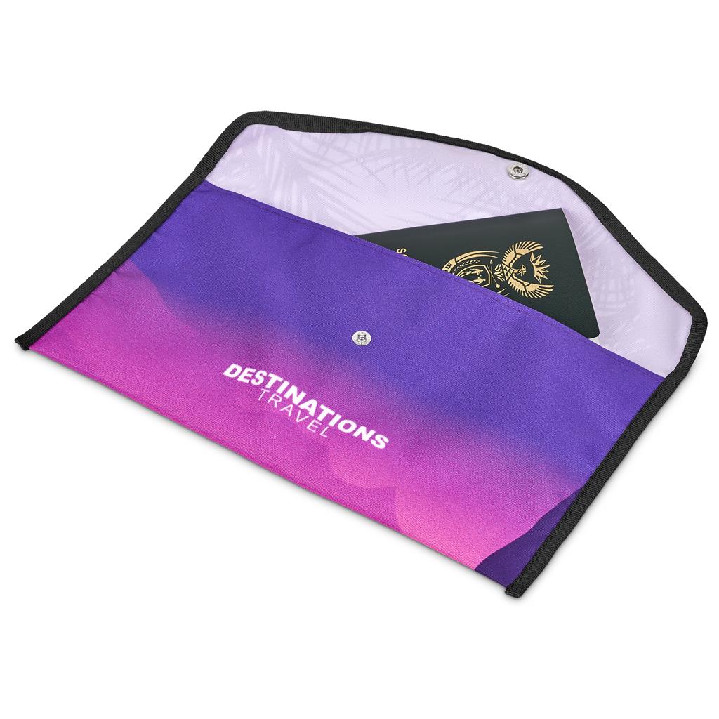 Pre-Printed Sample Hoppla Flitz Polyester Travel Wallet - Image 2