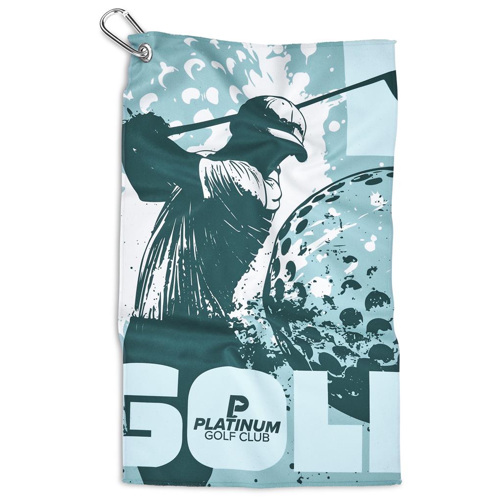 Pre-Printed Sample Hoppla Clubhouse Golf Towel - Single Sided Branding - Image 2