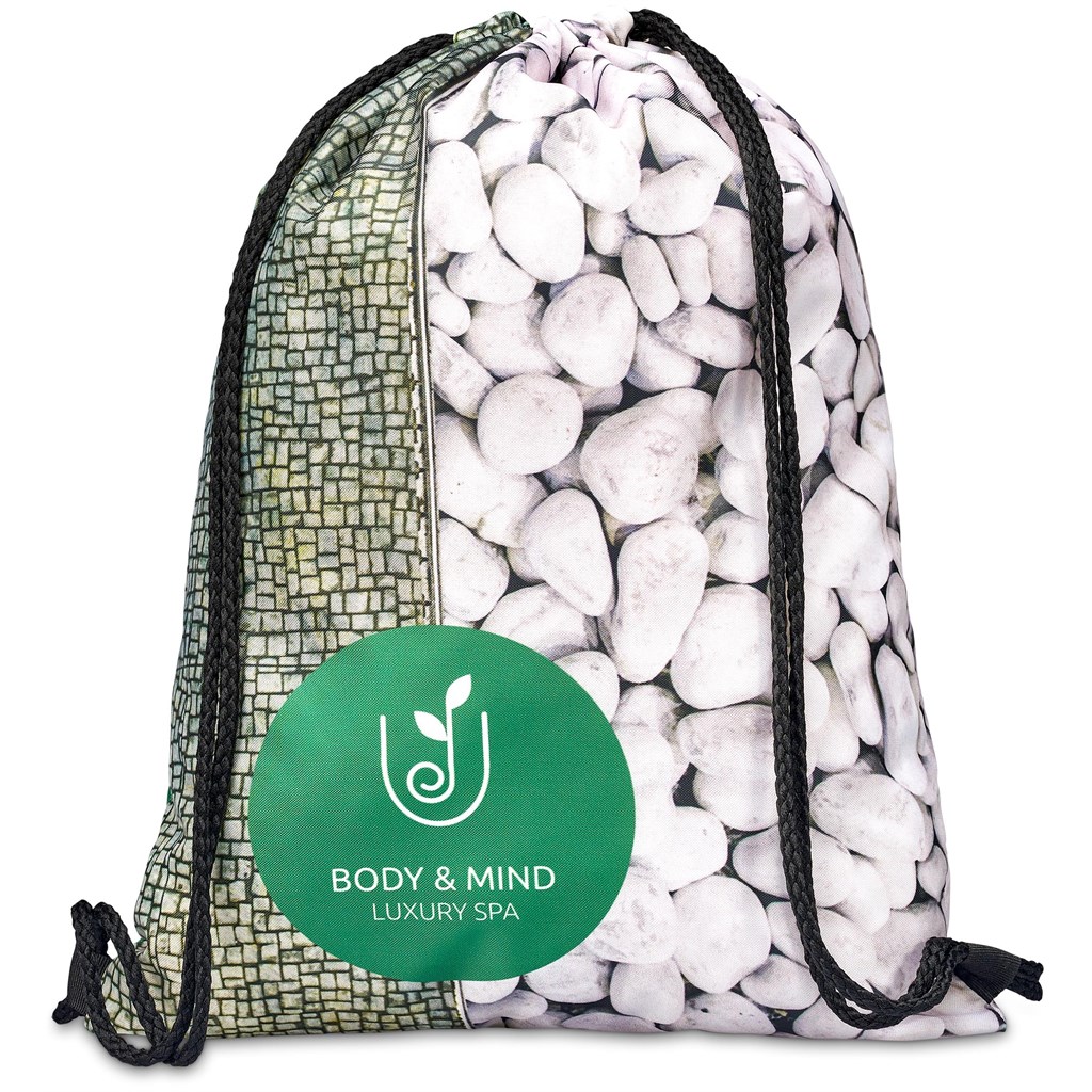 Pre-Printed Sample Hoppla Credo Drawstring Bag - Image 2