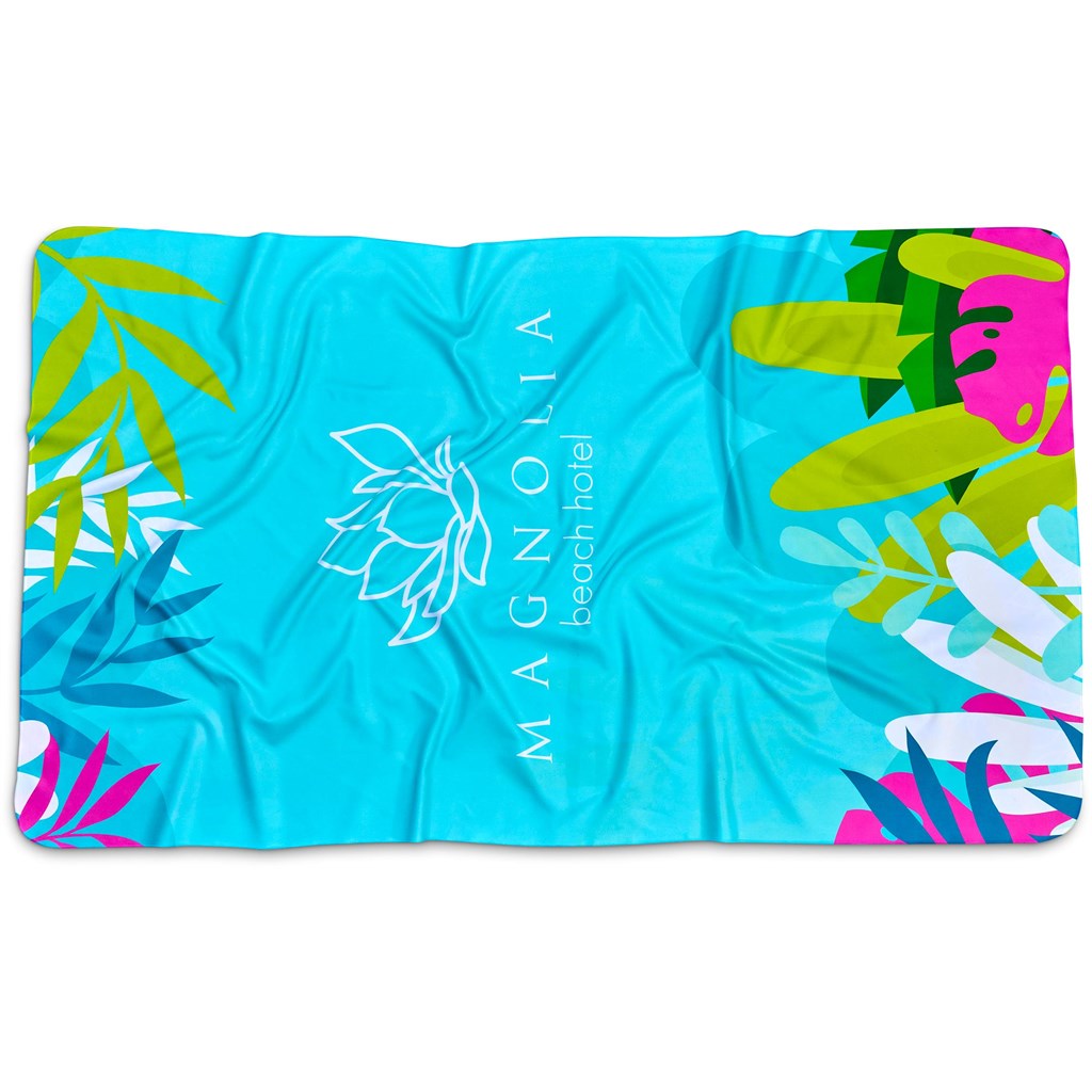 Pre-Printed Sample Hoppla Hula Beach Towel - Double-Sided Branding - Image 2