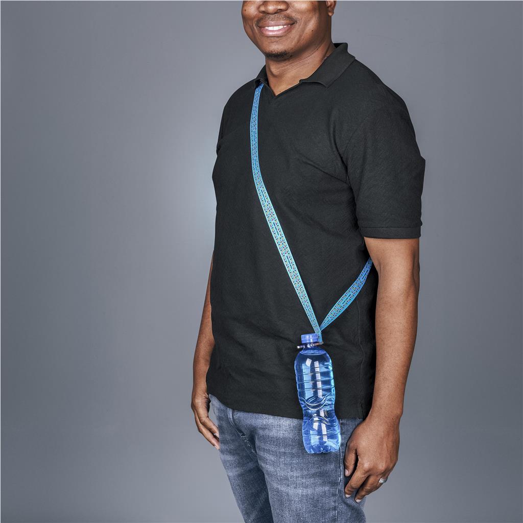 Altitude Aqua Double-Sided Crossbody Bottle Lanyard - Sample - Image 2