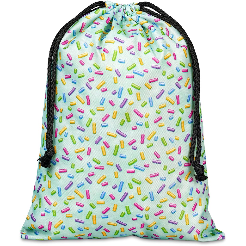 Pre-Production Sample Hoppla Pacific Maxi Polyester Drawstring Pouch - Image 2