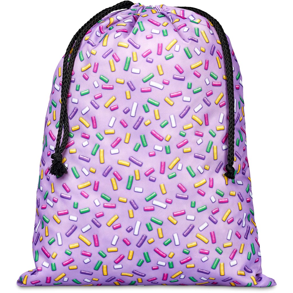 Pre-Production Sample Hoppla Benguela Jumbo Polyester Drawstring Pouch - Image 2